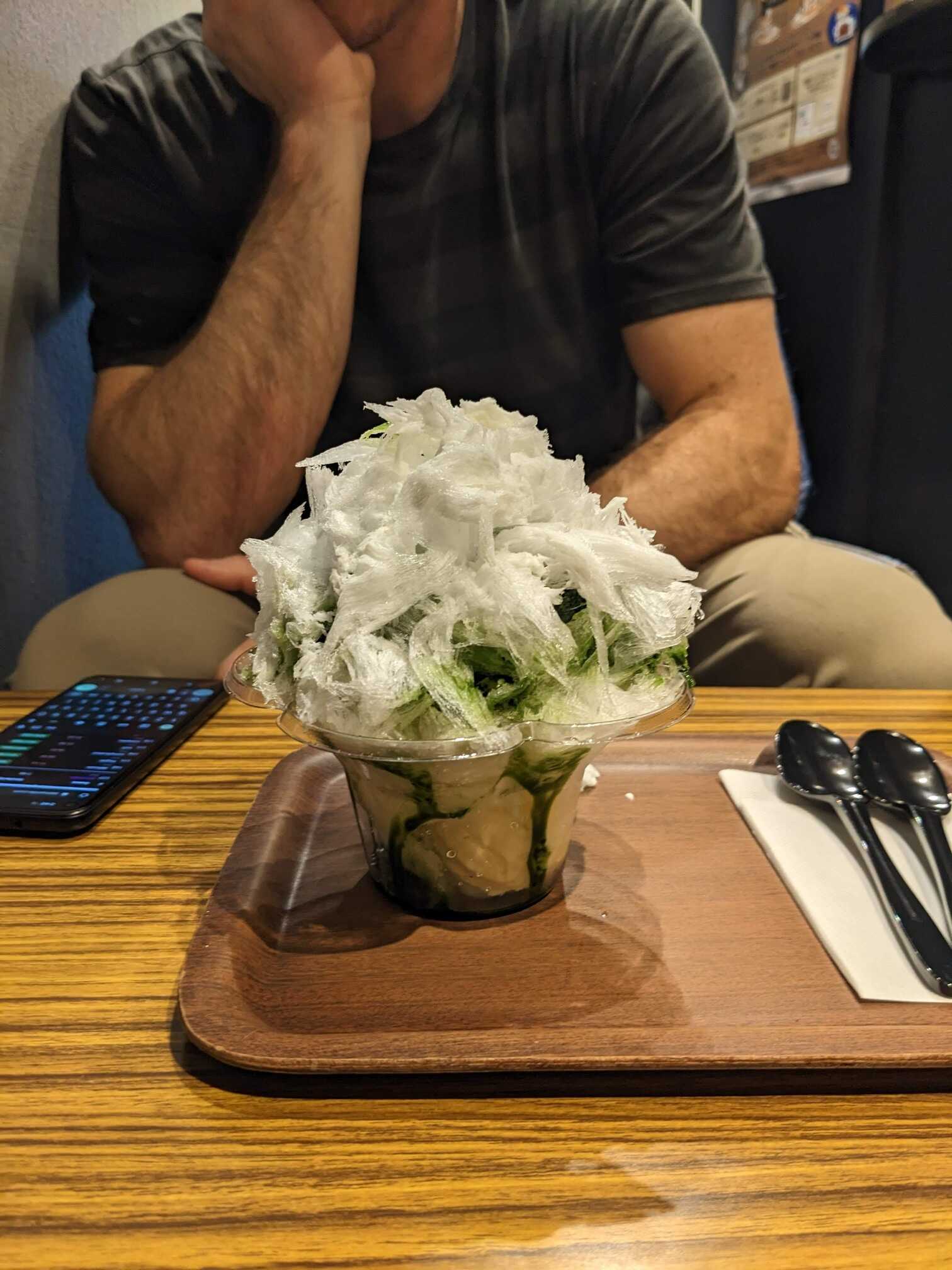 Matcha shaved ice